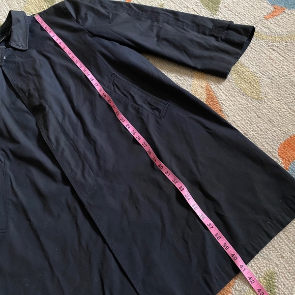 VTG I London Fog I Black Single Breasted Maincoat I *Shell Only* I 46R - Picture 7 of 16